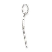 Sterling Silver Polished Passion Cross Charm view 2