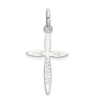 Sterling Silver Polished Passion Cross Charm view 3
