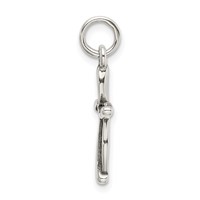 Sterling Silver Antiqued Passion Cross Charm view 2