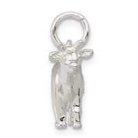 Sterling Silver Cow Charm view 2