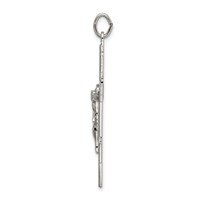 Sterling Silver Polished Eastern Orthodox Cross Pendant view 2