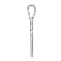 Sterling Silver Polished Cross Pendant view 2