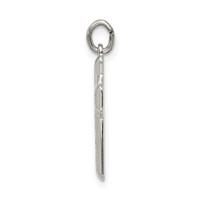 Sterling Silver Polished and Textured Celtic Cross Pendant view 2