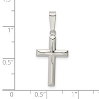 Sterling Silver Polished D C Cross Pendant view 4