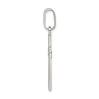 Sterling Silver Polished Cross Pendant view 2