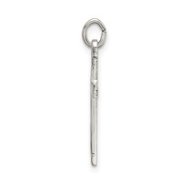 Sterling Silver Polished Satin 7 D C Cross Pendant view 2