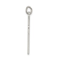 Sterling Silver Satin and D C Cross Pendant view 2