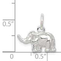 Sterling Silver Elephant Charm view 3
