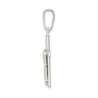 Sterling Silver Polished Crucifix Pendant view 2