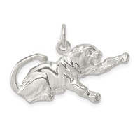 Sterling Silver Tiger Charm view 1