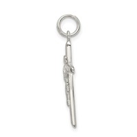 Sterling Silver Polished Inri Crucifix Charm view 2