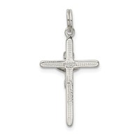 Sterling Silver Polished Inri Crucifix Charm view 3
