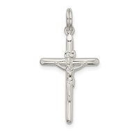 Sterling Silver Polished Inri Crucifix Charm view 1
