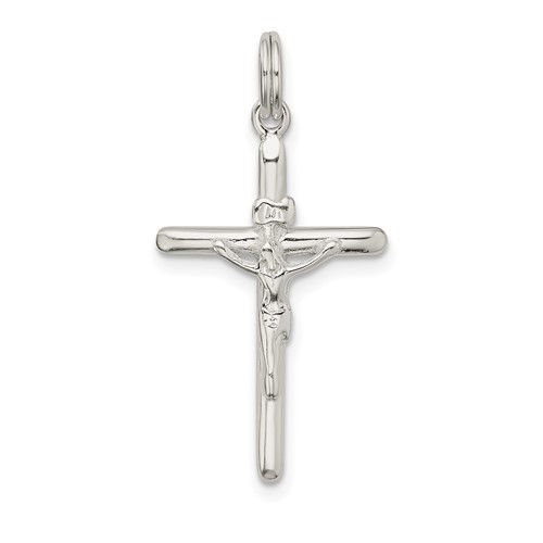 Sterling Silver Polished Inri Crucifix Charm