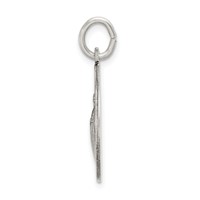 Sterling Silver Satin Antiqued Spanish St. Jude Thaddeus Medal Pendant view 2