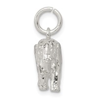 Sterling Silver Elephant Charm view 2