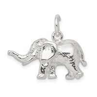 Sterling Silver Elephant Charm view 1