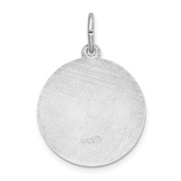 Sterling Silver Rhodium-plated Spanish St. Anthony Medal Pendant view 3