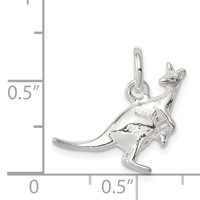 Sterling Silver Kangaroo Charm view 3
