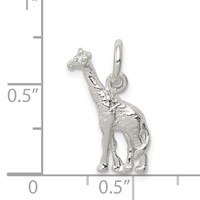 Sterling Silver Giraffe Charm view 3