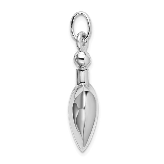 Sterling Silver Screw Top Ash Holder Pendant