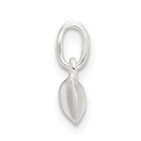 Sterling Silver Polished Puffed Heart Charm view 2