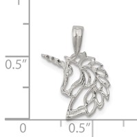 Sterling Silver Unicorn Charm view 3