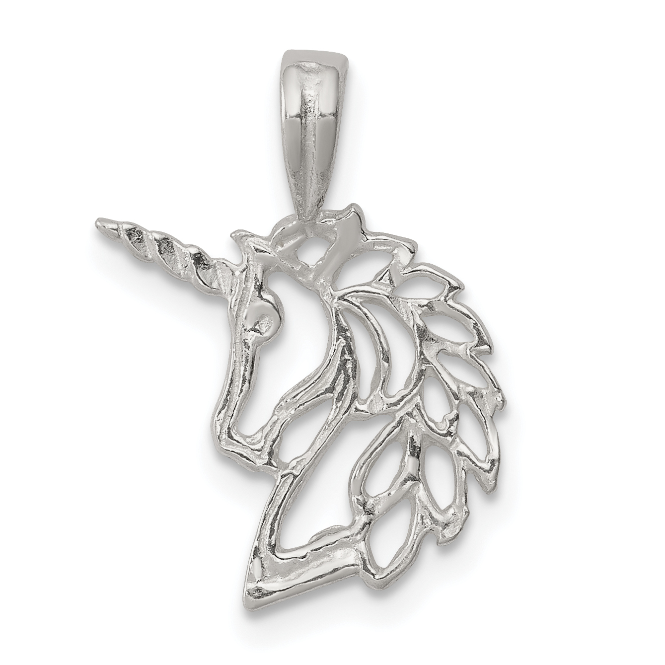 Sterling Silver Unicorn Charm (QC921)