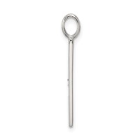 Sterling Silver Polished Enameled Believe Pendant view 2