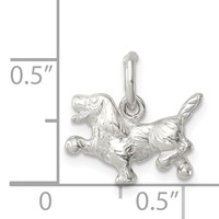 Sterling Silver Dog Charm view 3