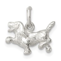 Sterling Silver Dog Charm view 1