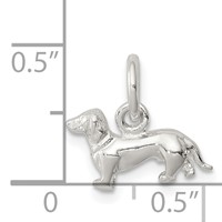 Sterling Silver Dog Charm view 3