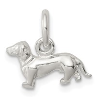 Sterling Silver Dog Charm view 1