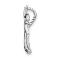 Sterling Silver Rhodium-plated Imitation Abalone Palm Tree Slide view 2