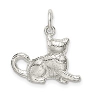 Sterling Silver Cat Charm view 4
