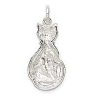 Sterling Silver Cat Charm view 4