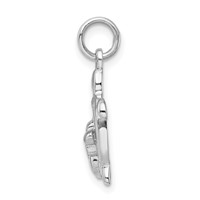Sterling Silver Rhodium-plated Turtles Pendant view 2
