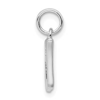 Sterling Silver Rhodium-plated Music Note Pendant view 2