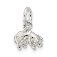 Sterling Silver Pig Charm view 5