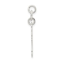 Sterling Silver Polished Cat Charm view 2