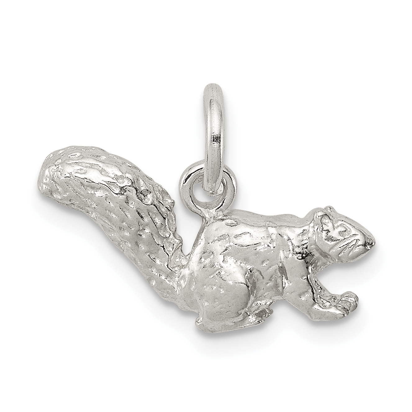 Sterling Silver Squirrel Charm (QC931)