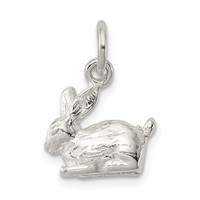 Sterling Silver 3-D Rabbit Charm view 1
