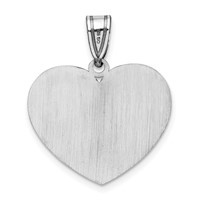 Sterling Silver Rhod-plated Enameled Autism Heart Pendant view 3