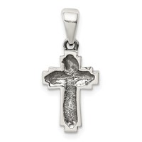 Sterling Silver Antiqued Cross Pendant view 3