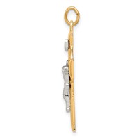Sterling Silver & Gold-tone Inri Crucifix Pendant view 2