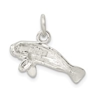 Sterling Silver Manatee Charm view 4