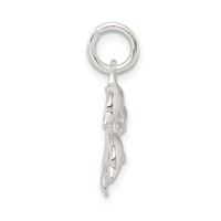 Sterling Silver Dolphins Charm view 2
