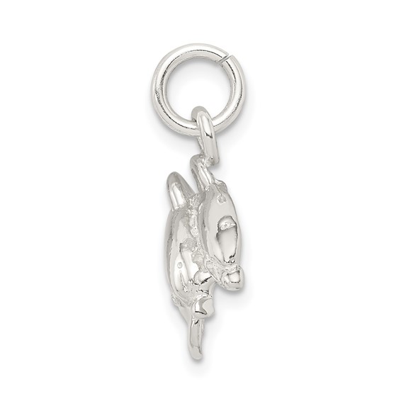 Sterling Silver Dolphins Charm