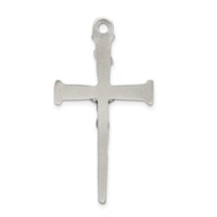 Sterling Silver Textured Crucifix Cross Pendant view 3