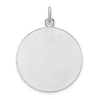 Sterling Silver Platinum-plated Enamel St. Christopher Medal view 3
